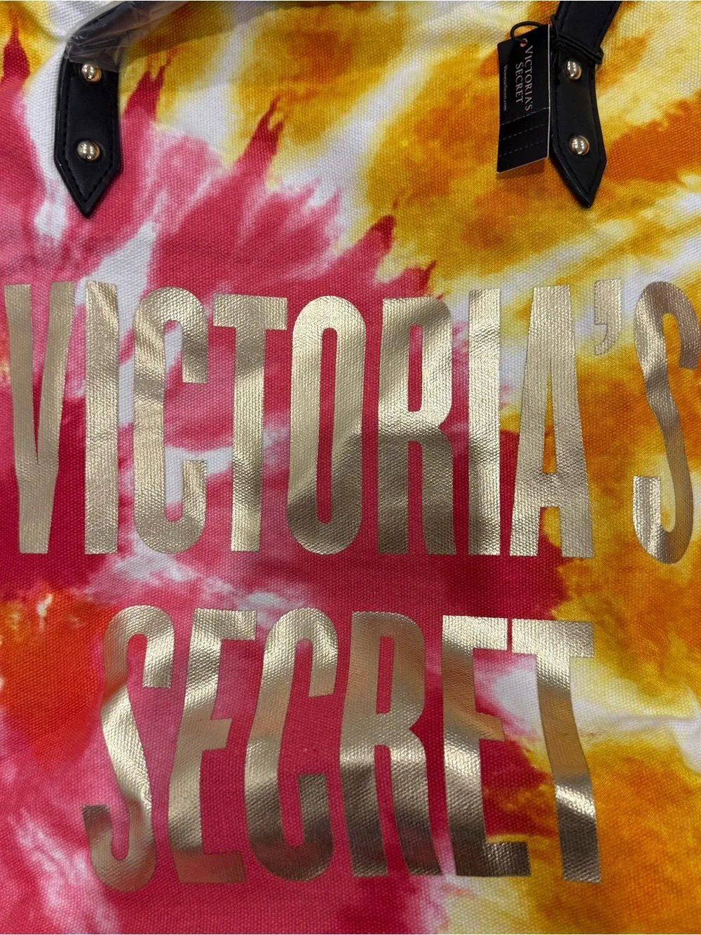 Victoria’s Secret Orange & Pink Tie-Dye Beach Bag